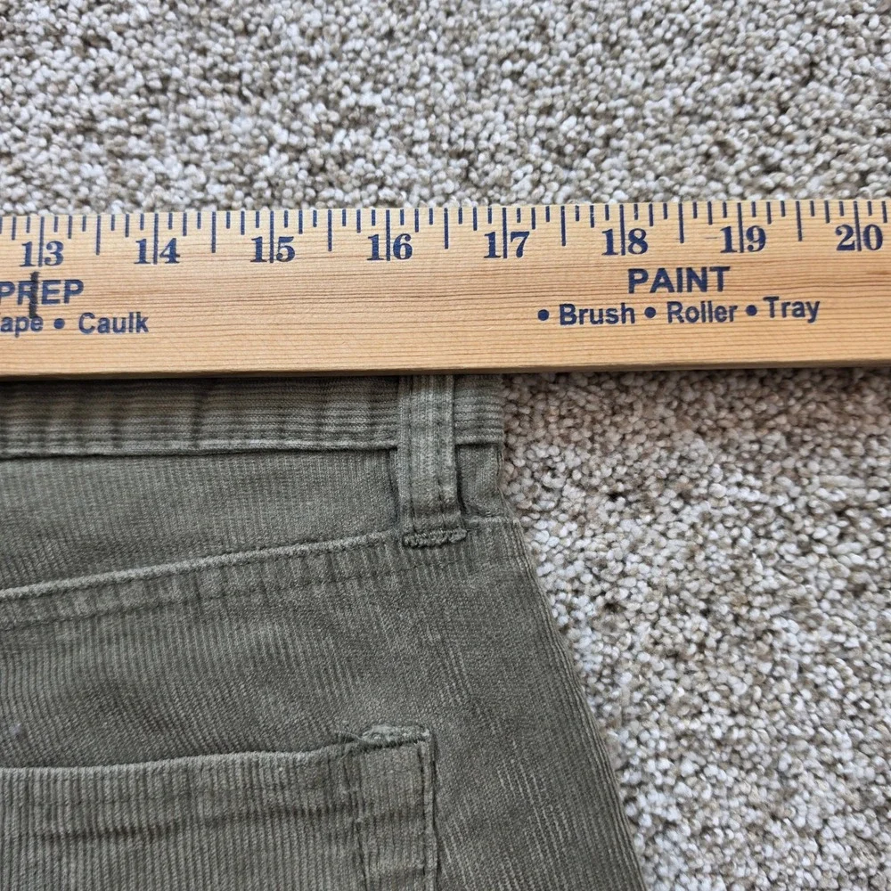 Banana Republic Corduroy Pants Mens 34x30 Olive Green Straight Leg Cotton Casual